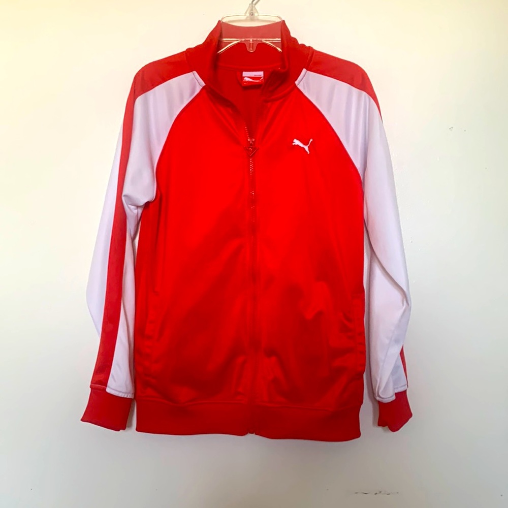 Puma Sweatshirt Size M(Boys) Color Red+White